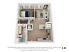 1X Floor Plan 1X Floor Plan at The Baxly, Savannah, GA, 31401